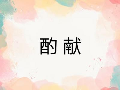 酌献