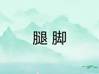 腿脚
