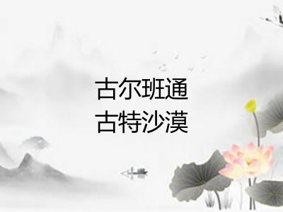 古尔班通古特沙漠 古尔班通古特沙漠