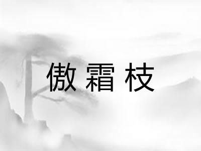 傲霜枝 傲霜枝