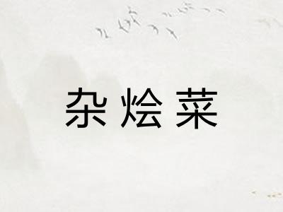 杂烩菜 杂烩菜
