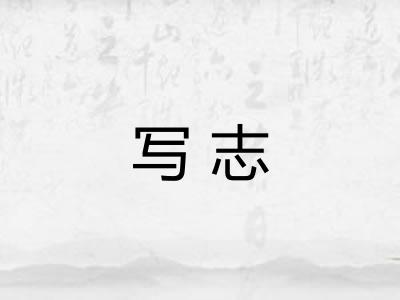 写志