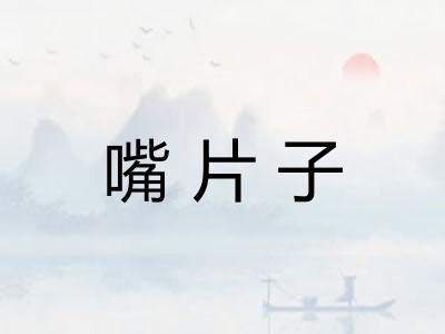 嘴片子