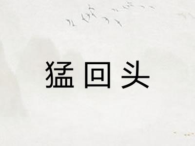 猛回头