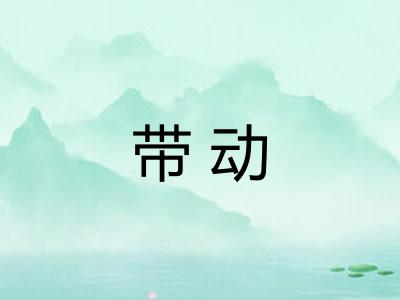 带动 带动
