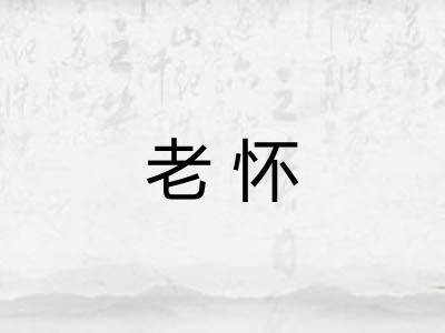 老怀 老怀