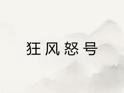 狂风怒号 狂风怒号