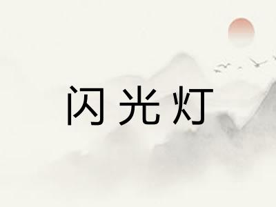 闪光灯