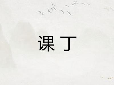 课丁