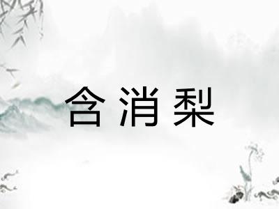 含消梨