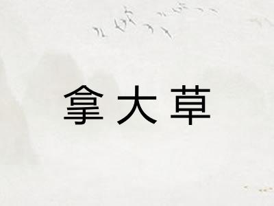 拿大草