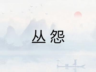 丛怨