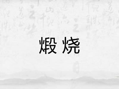 煅烧 煅烧