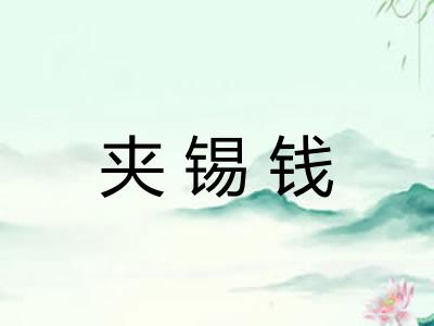 夹锡钱