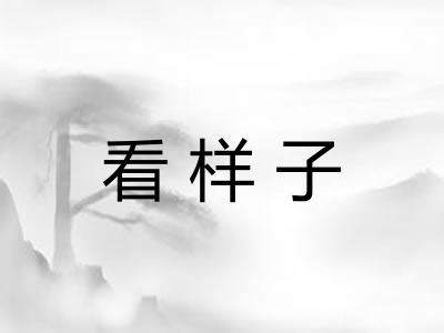 看样子