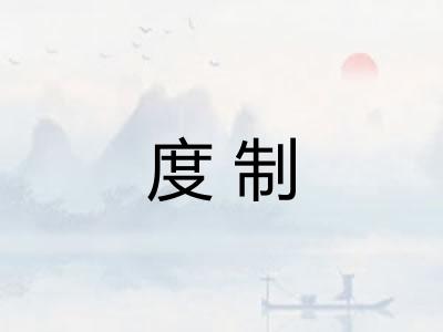度制