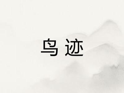 鸟迹