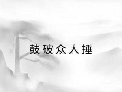 鼓破众人捶 鼓破众人捶