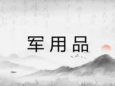 军用品