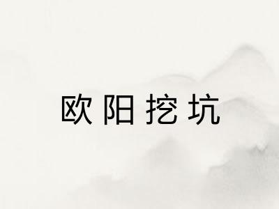 欧阳挖坑