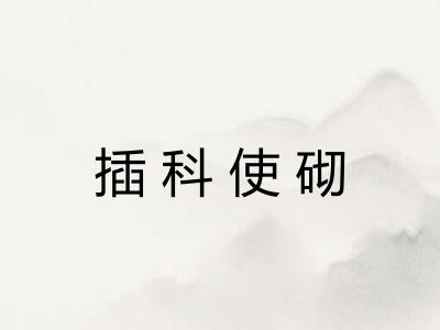 插科使砌