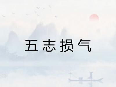 五志损气