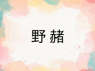 野赭 野赭