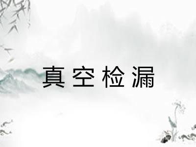 真空检漏