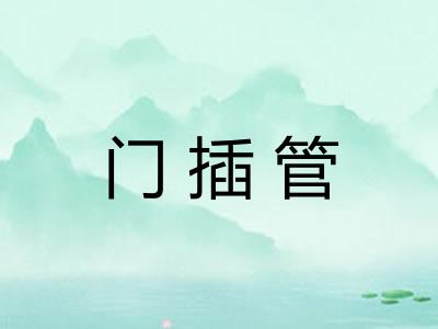 门插管