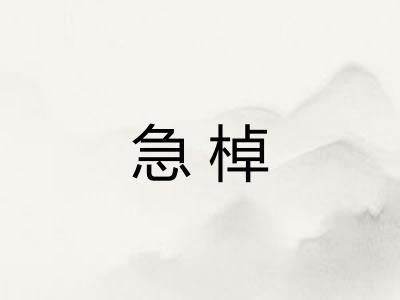 急棹