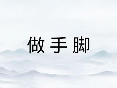 做手脚