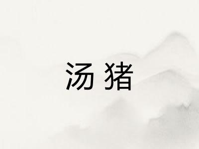 汤猪 汤猪