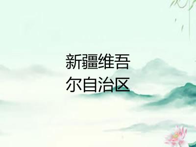 新疆维吾尔自治区
