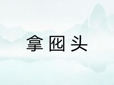 拿囮头