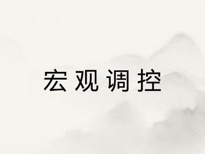 宏观调控