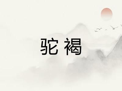 驼褐