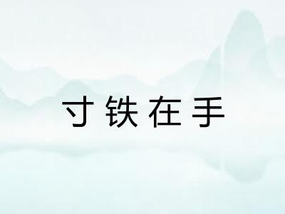 寸铁在手