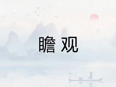 瞻观