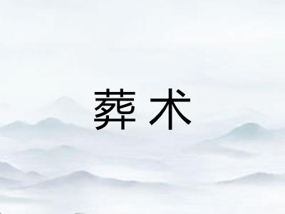 葬术