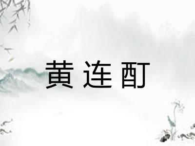 黄连酊 黄连酊