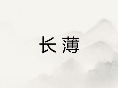 长薄 长薄