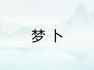 梦卜 梦卜