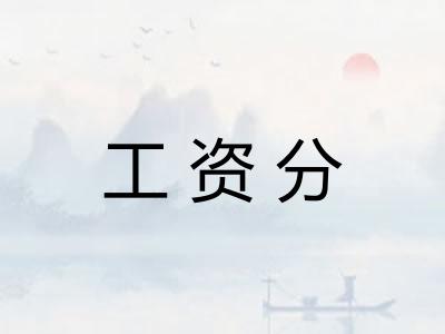 工资分 工资分