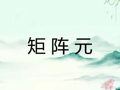 矩阵元