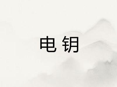 电钥