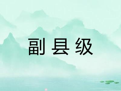 副县级
