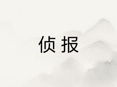 侦报