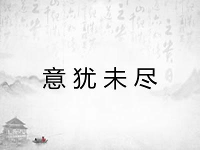 意犹未尽