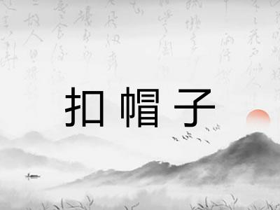扣帽子