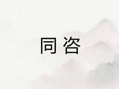 同咨